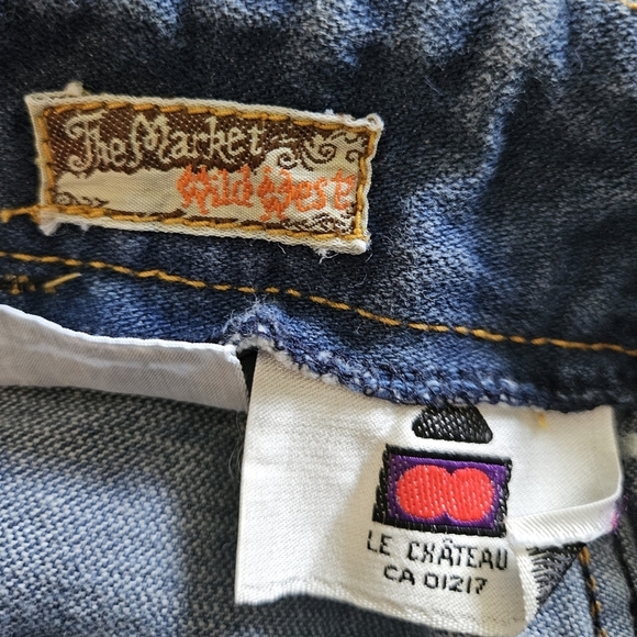 70s Le Chateau western belted denim midi skirt - Picture 7 of 8